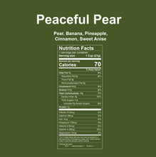 Load image into Gallery viewer, Peaceful Pear Ingredient List 